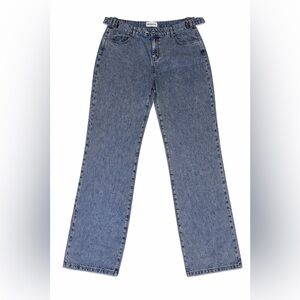 Princess Polly Straight-Leg Jeans | Adjustable Waist | US 12